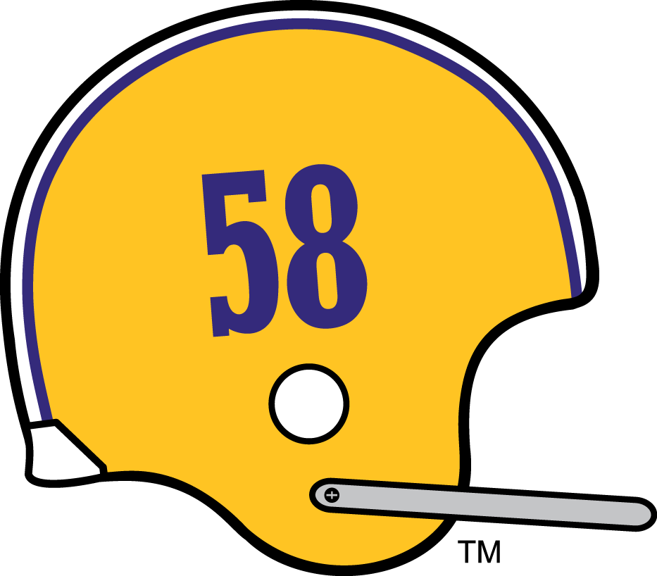 LSU Tigers 1971 Helmet Logo diy DTF decal sticker